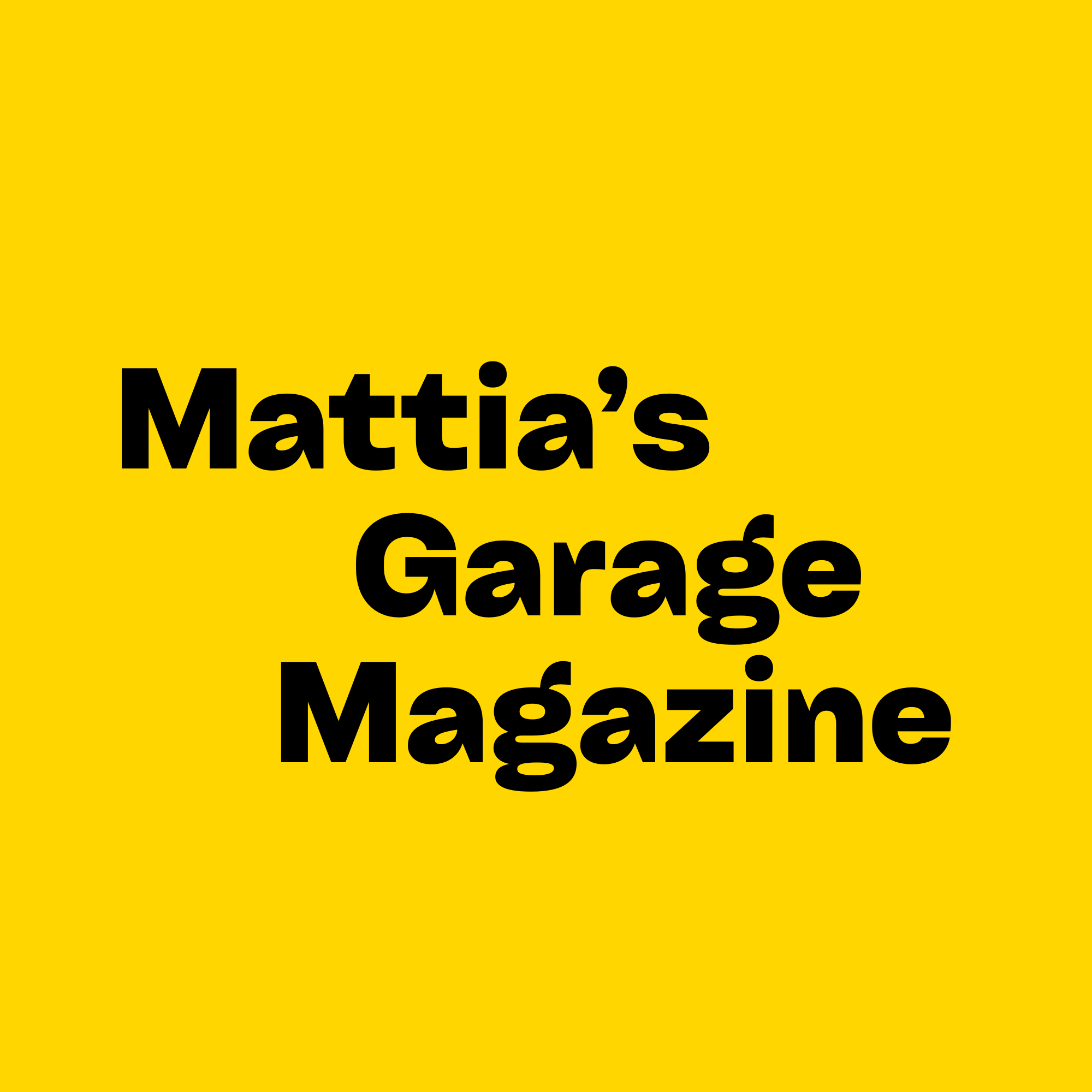 Mattia's Garage Magazine